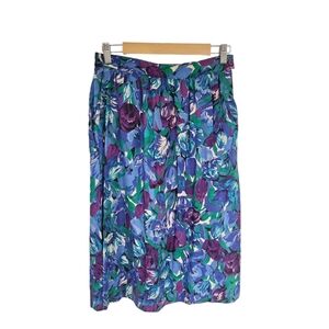 Vintage Requirements Floral Tulip Midi Skirt S/M